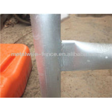 retractable construction temporary fencing for dogs with round pipe